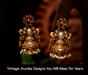 Vintage Jhumka Designs You Will Wear For Years