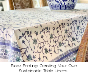 DIY Block Printing: Creating Your Own Sustainable Table Linens