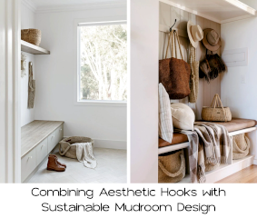 The Organized Entryway: Combining Aesthetic Hooks with Sustainable Mudroom Design