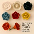 Ceramic flower shape knob