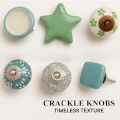 Ceramic crackle knob