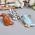 Ceramic bird knob