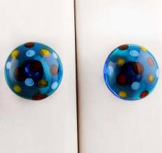 Glass Dotted knob