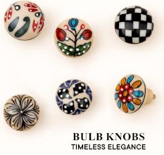 Ceramic bulb shape knob