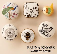 Ceramic fauna knobs