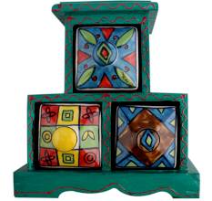 Three Drawers Spice Box