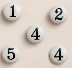 Ceramic Numerical Knobs