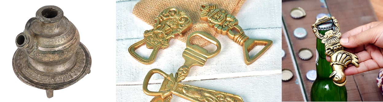 Bottle Opener and Vintage Hookah Base