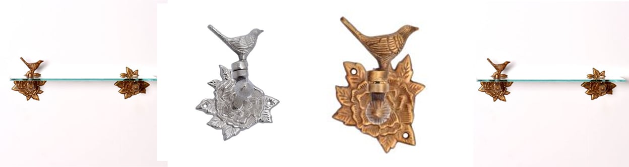 Wall shelves to improve the bathroom's functionality