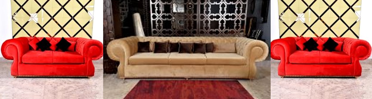 DESIGNER SOFA AND CHAIR