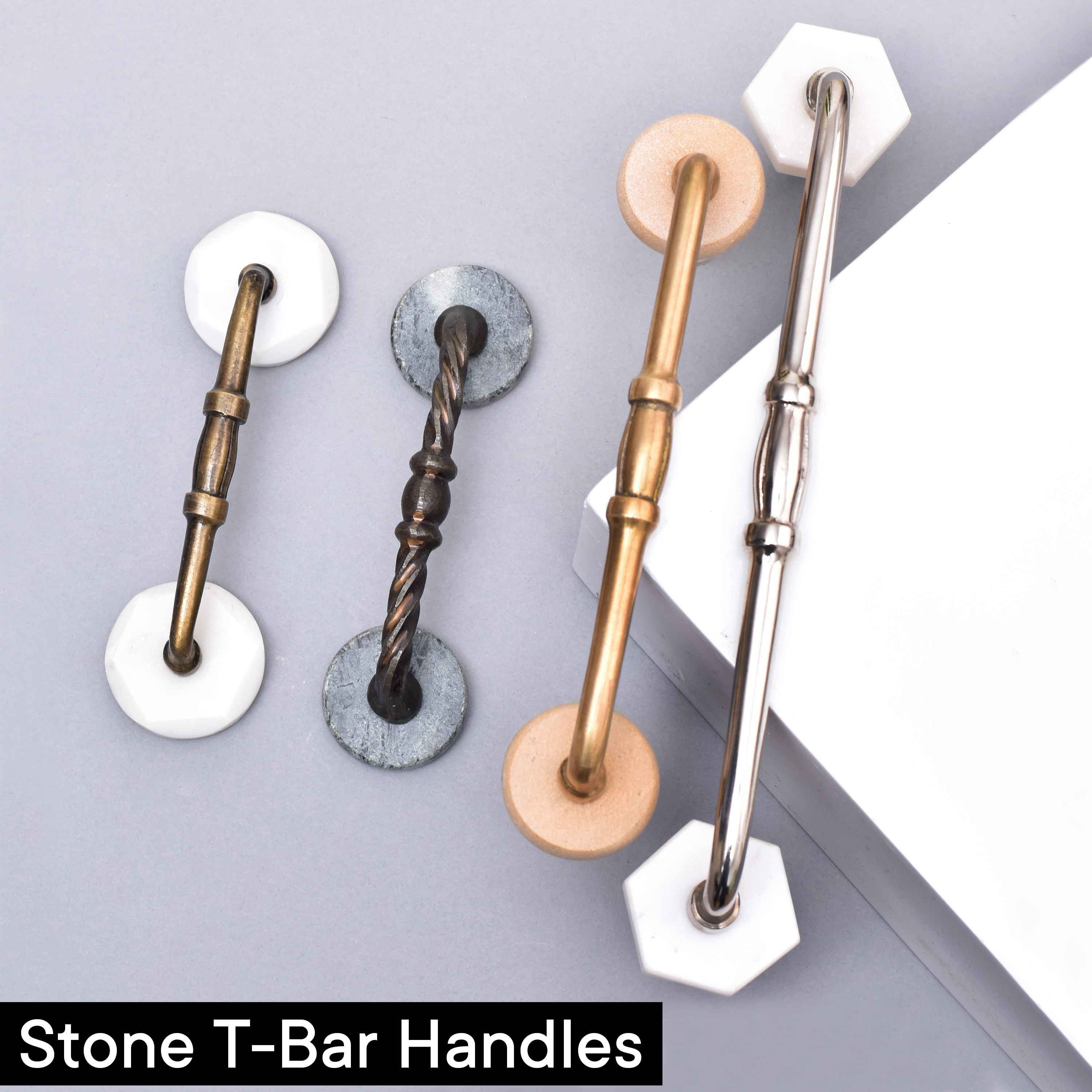 Stone T-Bar Handles