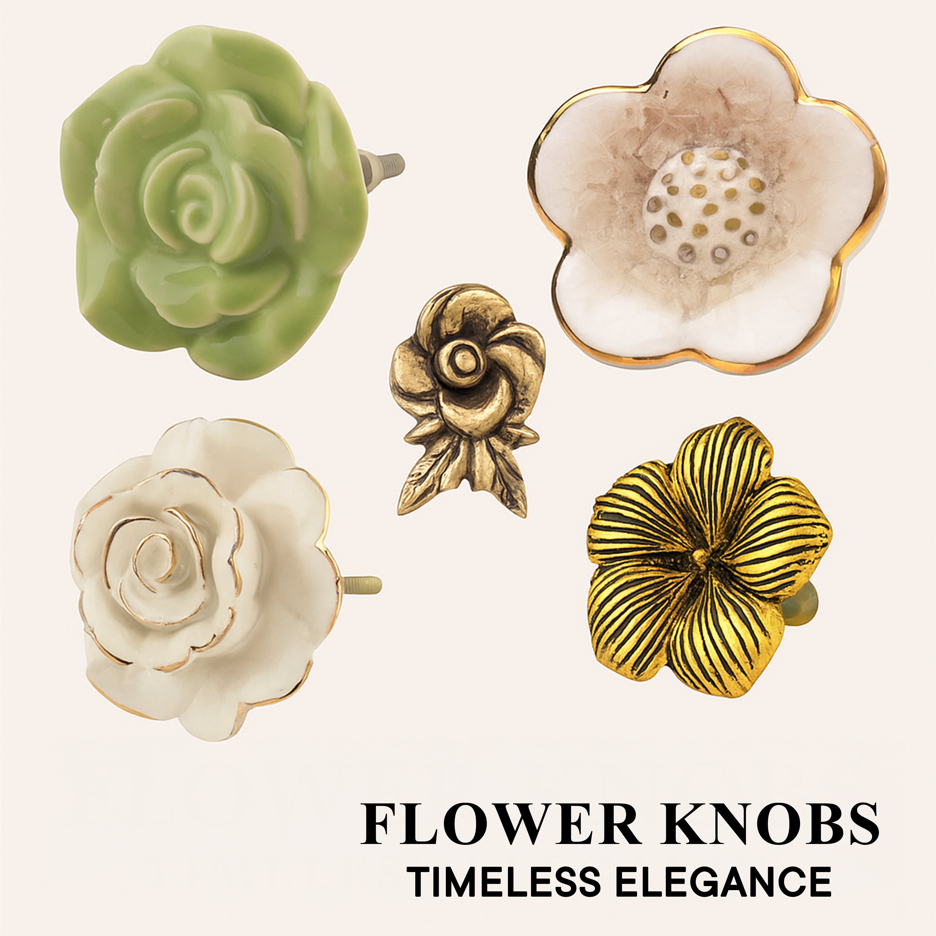 Flower Shape Knobs