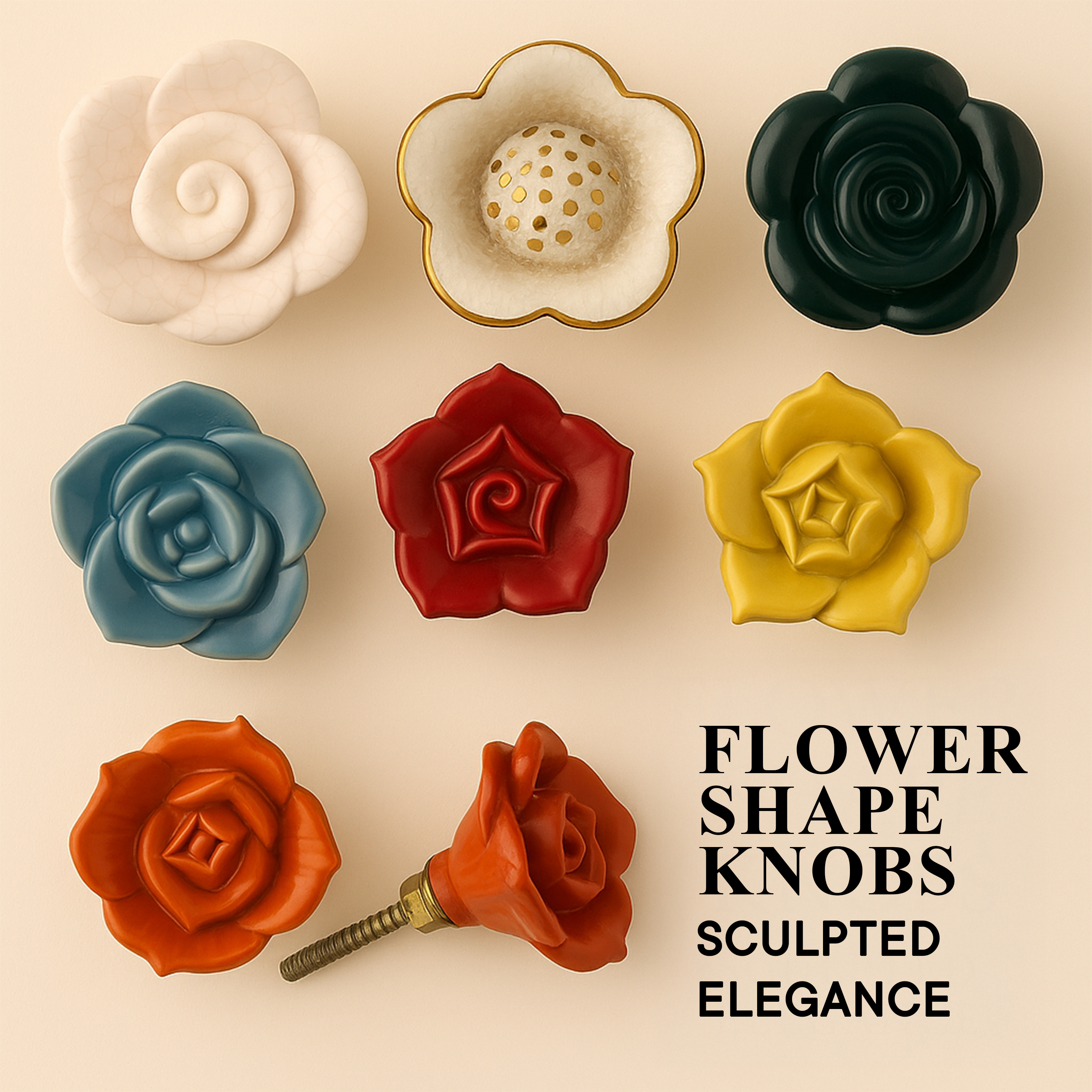 Flower Shape Knobs