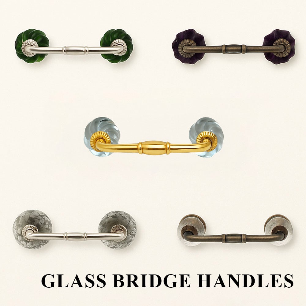 Glass T-Bar Handles
