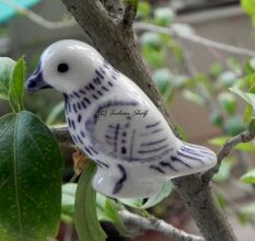 Purple Feather Bird Knob