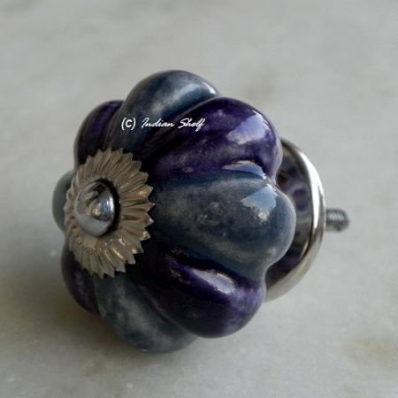Bluish Purple Melon Knob