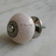 Cream Pink Crackle Crackle Drawer Knob Online