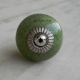 Green Blue Crackle Ceramic Drawer Knob