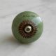 Green Blue Crackle Ceramic Drawer Knob