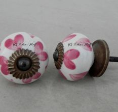 Pink Heart Knob