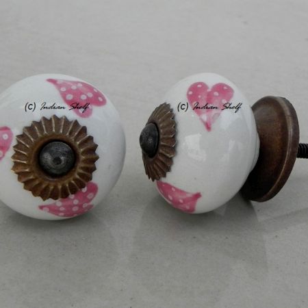 Pink Heart Knob