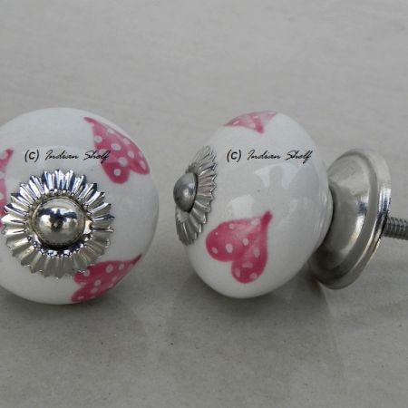 Pink Heart Knob