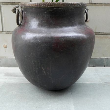 Vintage Bronze Planter -25.5 X 25 Inches