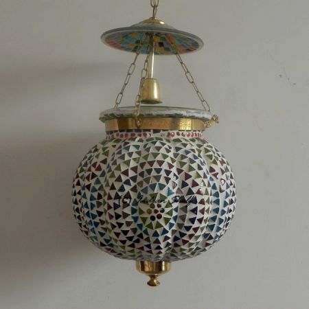 Mosaic Melon Lamp