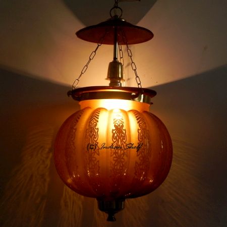 Light Amber Melon Lamp