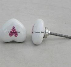 Dark Pink Heart Knob