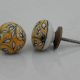 Mustard Floral Knob