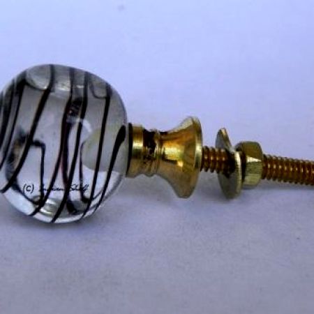 Black Striped Knob