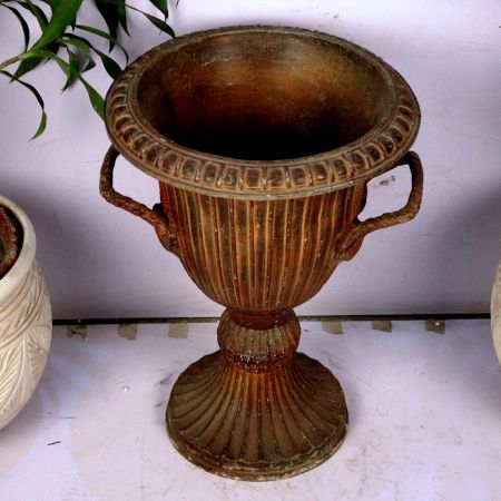 Zinc Flower Pot-18.1 X 15.35 Inches