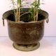 Handmade Bronze Urn Planter With Ring Handles