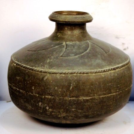 To Be Check Bronze Planter-15 x 16.5 inches