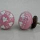 Pink Heart Flat Knob