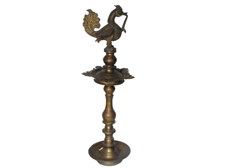 Vintage Oil Lamp-11 (Ht-25 Inches)