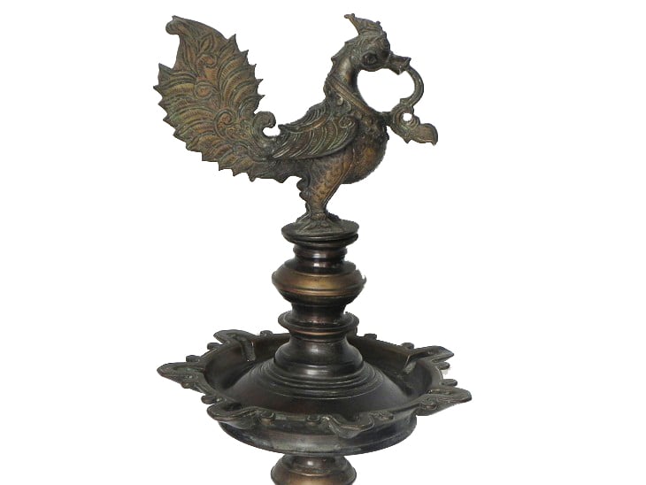 Vintage Oil Lamp-12 (Ht-31 Inches)