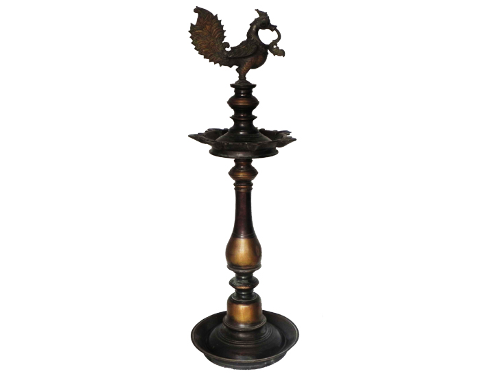 Vintage Oil Lamp-12 (Ht-31 Inches)