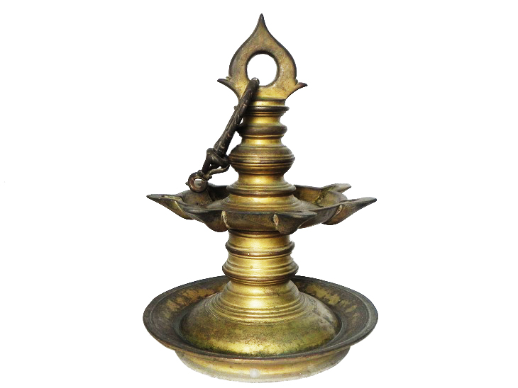 Vintage Oil Lamp-28 (Ht-15 Inches)