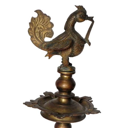 Vintage Oil Lamp-11 (Ht-25 Inches)