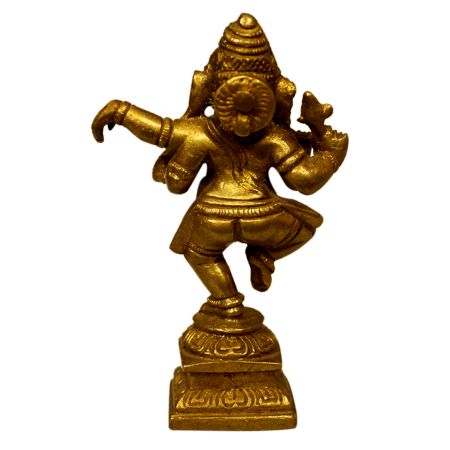 Brass Ganesha (Ht-4.25 Inches)