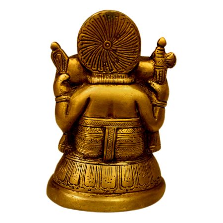 Brass Ganesha (Ht-5.2 Inches)
