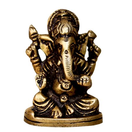 Brass Ganesha (Ht-2.3 Inches)