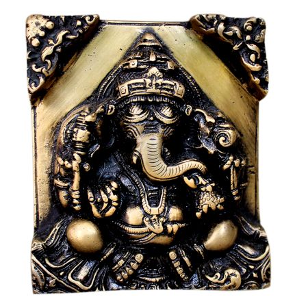 Brass Ganesha (Ht-3.75 Inches)