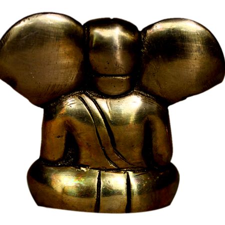 Brass Ganesha (Ht-1.75 Inches)