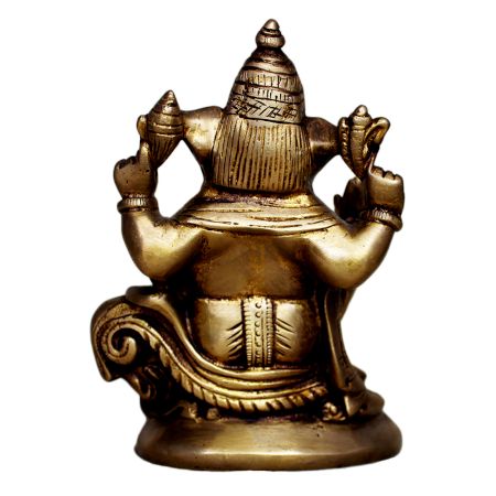 Brass Ganesha (Ht-5.7 Inches)