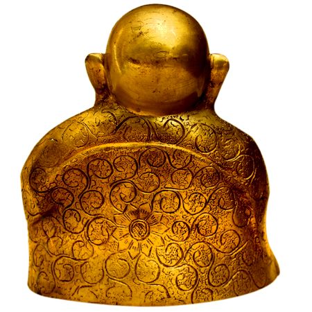 Brass Happy Buddha (Ht-7.5 Inches)