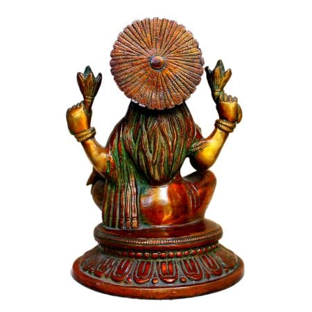 Brass Laxmi (Ht-7.9 Inches)