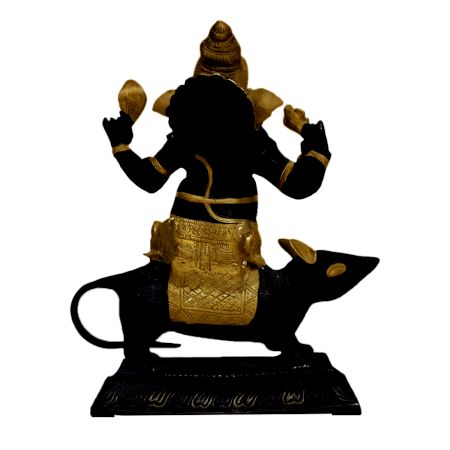 Brass Ganesha (Ht- 10.8 Inches)
